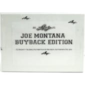 2021 Leaf Joe Montana Buyback Edition Football Hobby Box