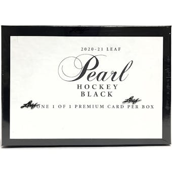 2020/21 Leaf Pearl Hockey Black 1/1 Hobby Box