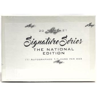 2021 Leaf Signature Series The National Edition Hobby Box