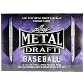 2021 Leaf Metal Draft Baseball Hobby Jumbo Box
