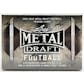 2021 Leaf Metal Draft Football Hobby Jumbo 8-Box Case