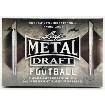 2021 Leaf Metal Draft Football Hobby Jumbo Box
