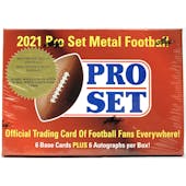 2021 Leaf Pro Set Metal Red White Blue Football Hobby Box