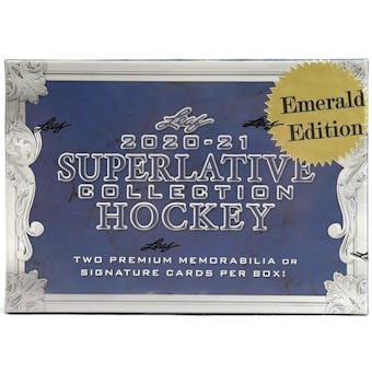 2021 Leaf Superlative Collection Hockey Emerald Edition Hobby Box
