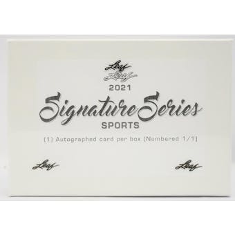 2021 Leaf Signature Series Hobby Box