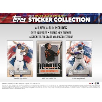 2021 Topps Baseball MLB Sticker Collection Album
