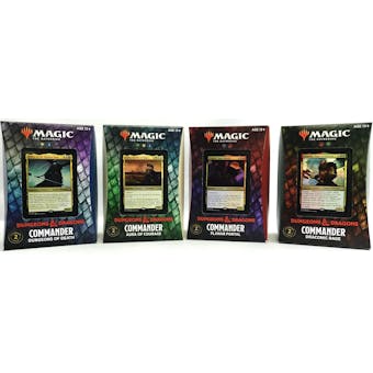 Magic the Gathering Adventures in the Forgotten Realms Commander Deck - Set of 4