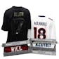 2021 Hit Parade Autographed OFFICIALLY LICENSED Football Jersey - Series 1 - Hobby Box - Manning & Rodgers!