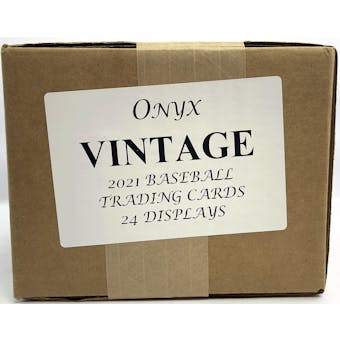 2021 Onyx Vintage Baseball Hobby 24-Box Case