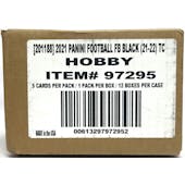 2021 Panini Black Football Hobby 12-Box Case