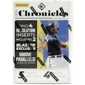 2021 Panini Chronicles Baseball 4-Pack Blaster Box (Groove Parallels!) (Lot of 6)