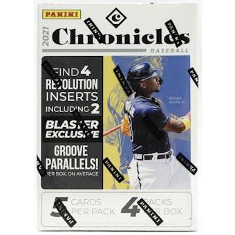 2021 Panini Chronicles Baseball 4-Pack Blaster 20-Box Case (Groove Parallels!)
