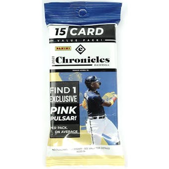 2021 Panini Chronicles Baseball Jumbo Value Pack (Pink Pulsar!) (Lot of 12 = 1 Box!)