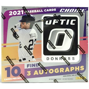 2021 Panini Donruss Optic Baseball Choice 4-Box - DACW Live 6 Spot Random Division Break #4