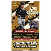 2021 Panini Elite Extra Edition Baseball 1st Off The Line FOTL Hobby Box