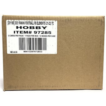 2021 Panini Elements Football Hobby 12-Box Case