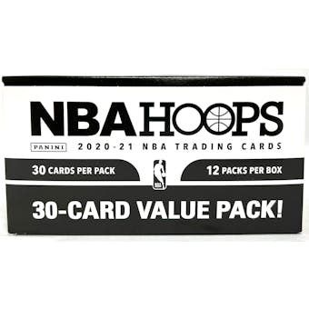 2020/21 Panini NBA Hoops Basketball Jumbo Value 12-Pack Box