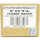 2020/21 Panini Impeccable Premier League EPL Soccer Hobby 1st Off The Line FOTL 3-Box Case
