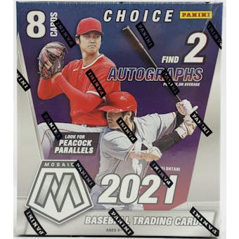 2021 Panini Mosaic Choice Baseball 20-Box Case - DACW Live 29 Spot Random Team Break #2