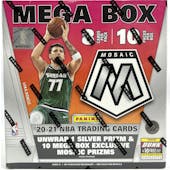 2020/21 Panini Mosaic Basketball Mega 80-Card Box (Pink Fluorescent Prizms!)