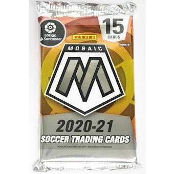 2020/21 Panini Mosaic La Liga Soccer Hobby Pack