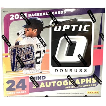 2021 Panini Donruss Optic Baseball 1st Off The Line FOTL Hobby Box