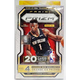 2020/21 Panini Prizm Basketball Hanger Box (20 Cards) (Orange Parallels!)