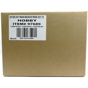 2021 Panini Prizm Racing Hobby 12-Box Case