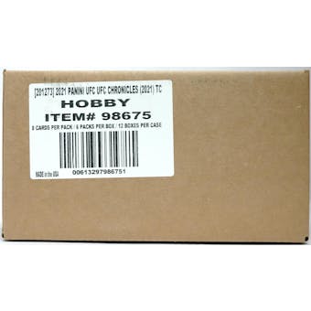 2021 Panini Chronicles UFC Hobby 12-Box Case