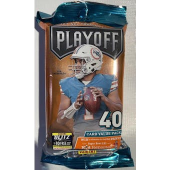 2021 Panini Playoff Football Jumbo Value Pack (Blue Insert Parallels!) (Lot of 12)