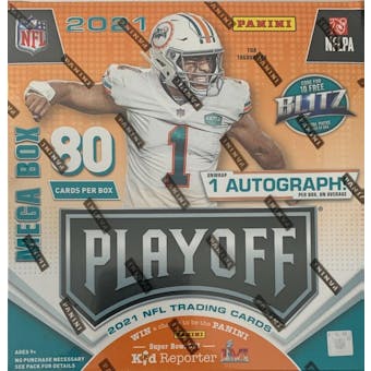 2021 Panini Playoff Football Mega Box (Contenders Rookie Ticket Preview Blue!)