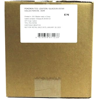 Pokemon Leafeon / Glaceon VSTAR Special Collection 6-Box Case