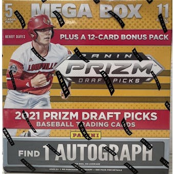 2021 Panini Prizm Draft Picks Baseball Mega Box (Walmart)
