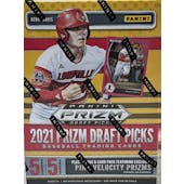 2021 Panini Prizm Draft Picks Baseball 5-Pack Blaster 20-Box Case (Pink Prizms!)