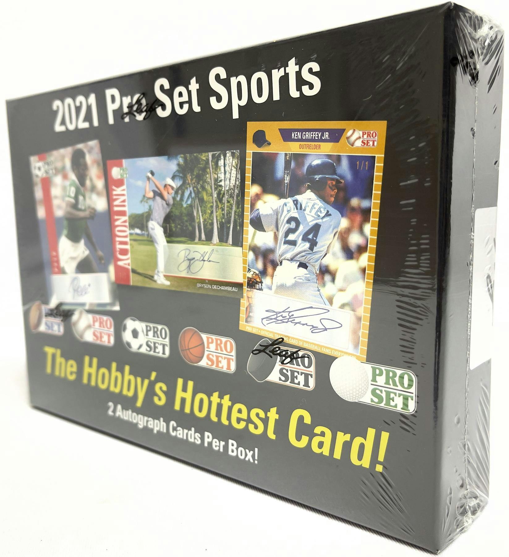 2021 Leaf Pro Set Sports Hobby Box DA Card World