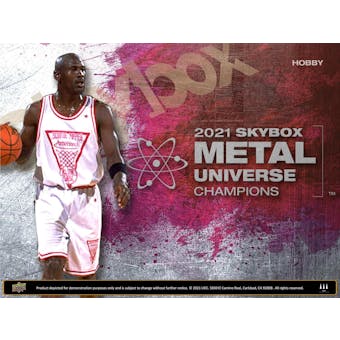2021 Upper Deck Skybox Metal Universe Champions Hobby Box (Presell)