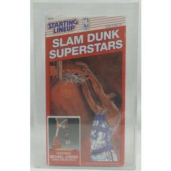 1989 Starting Lineup Slam Dunk Superstars Michael Jordan AFA 85 NM (Reed Buy)