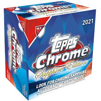 2021 Topps MLS Major League Soccer Chrome Sapphire Hobby Box