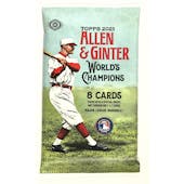 2021 Topps Allen & Ginter Baseball Hobby Pack