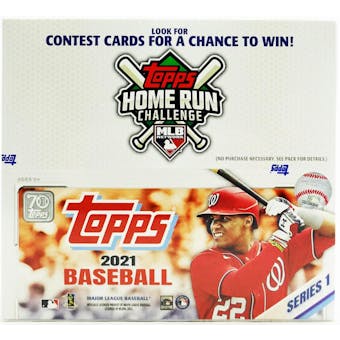 2021 Topps Series 1 Baseball Retail 24-Pack Box