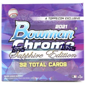 2021 Bowman Chrome Sapphire Edition Baseball Hobby Box