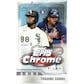2021 Topps Chrome Baseball Hobby Lite 16-Box Case