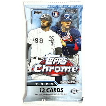 2021 Topps Chrome Baseball Hobby Jumbo Pack