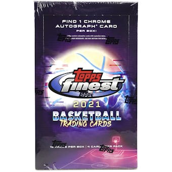 2021 Topps Finest Basketball Hobby Box