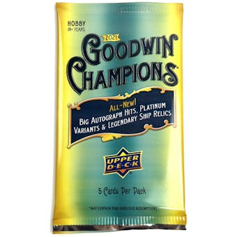 2021 Upper Deck Goodwin Champions Hobby Pack