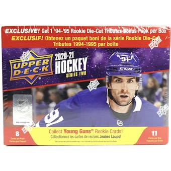 2020/21 Upper Deck Series 2 Hockey 11-Pack Mega Box (1994/95 Rookie Die-Cut Bonus Pack!)