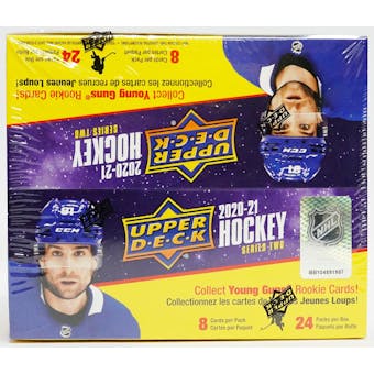 2020/21 Upper Deck Series 2 Hockey 24-Pack Box