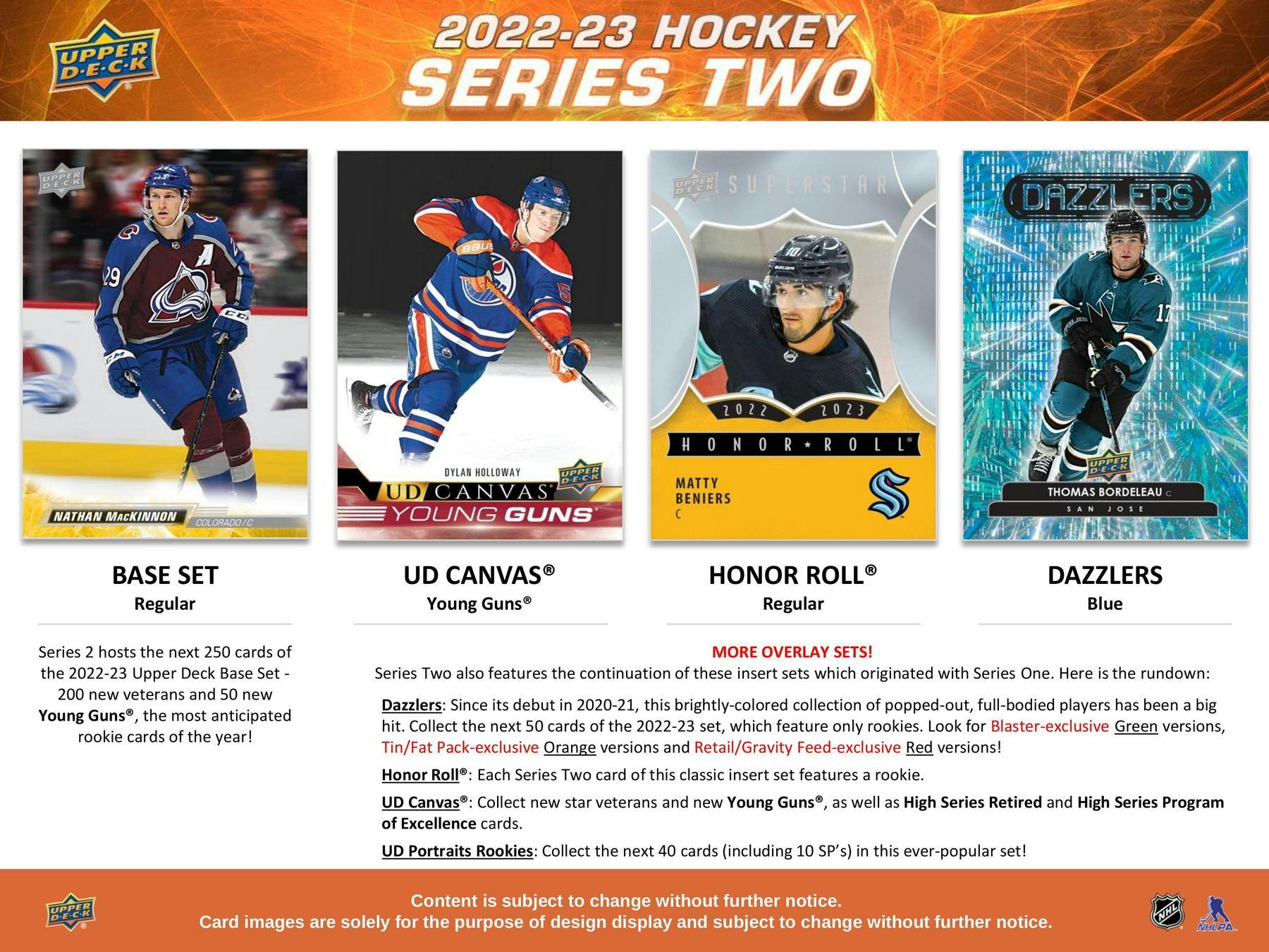 2022/23 Upper Deck Series 2 Hockey Retail 24Pack 20Box Case DA Card