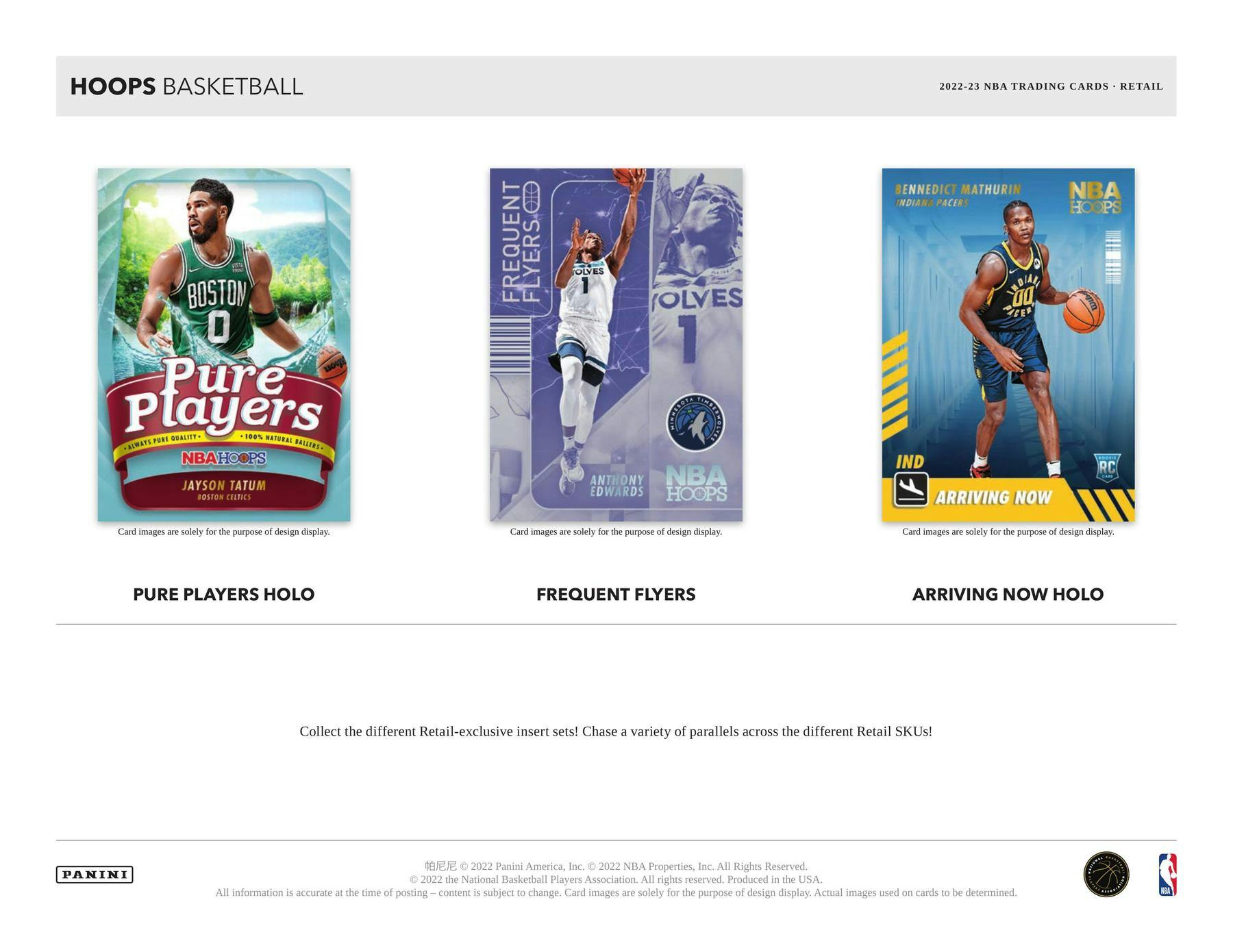 2022/23 Panini NBA Hoops Basketball Retail 24Pack 20Box Case DA
