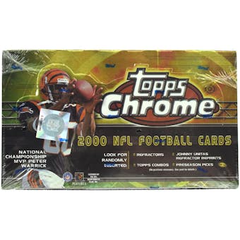 2000 Topps Chrome Football Hobby Box (Reed Buy)
